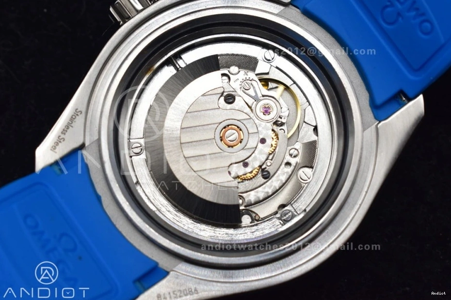 6000M Ceramic SS Black on 1:1 Bezel TF Blue Black Best Edition Deep A2824 Dial Ultra Seamaster Rubber Strap 1220